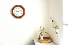 画像11: ミッドセンチュリー レトロ ドイツ Junghans チークの壁掛け時計 (11)