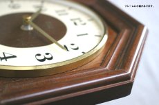 画像5: ミッドセンチュリー レトロ ドイツ ZEIT 木製壁掛け時計 (5)