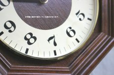 画像3: ミッドセンチュリー レトロ ドイツ ZEIT 木製壁掛け時計 (3)