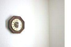 画像7: ミッドセンチュリー レトロ ドイツ ZEIT 木製壁掛け時計 (7)