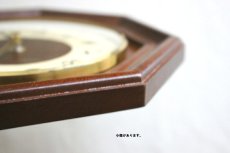 画像4: ミッドセンチュリー レトロ ドイツ ZEIT 木製壁掛け時計 (4)
