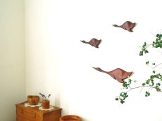 画像10: 北欧ヴィンテージ雑貨　鳥の壁掛けオブジェ3個セット (10)