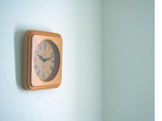 画像8: ミッドセンチュリー レトロ ドイツ Junghans 木製の壁掛け時計 (8)