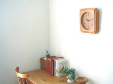 画像10: ミッドセンチュリー レトロ ドイツ Junghans 木製の壁掛け時計 (10)