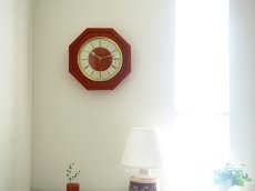 画像9: 北欧ヴィンテージ チークの壁掛け時計 (9)