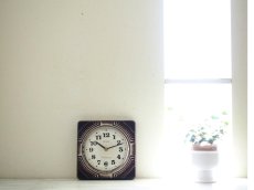 画像7: ミッドセンチュリー レトロ  KIENZLE 陶器の壁掛け時計 (7)