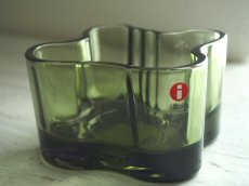 画像3: iittala Alvar Aalto イッタラ キャンドルホルダー モスグリーン (3)