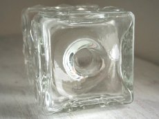画像6: 北欧ヴィンテージ　Riihimaen lasi ガラスのフラワーベース/花器/花瓶/キャンドルスタンド (6)