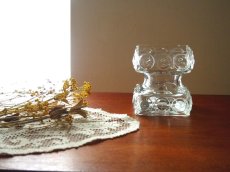 画像8: 北欧ヴィンテージ　Riihimaen lasi ガラスのフラワーベース/花器/花瓶/キャンドルスタンド (8)