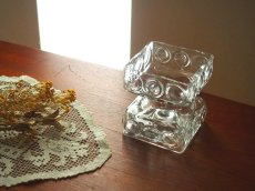 画像7: 北欧ヴィンテージ　Riihimaen lasi ガラスのフラワーベース/花器/花瓶/キャンドルスタンド (7)