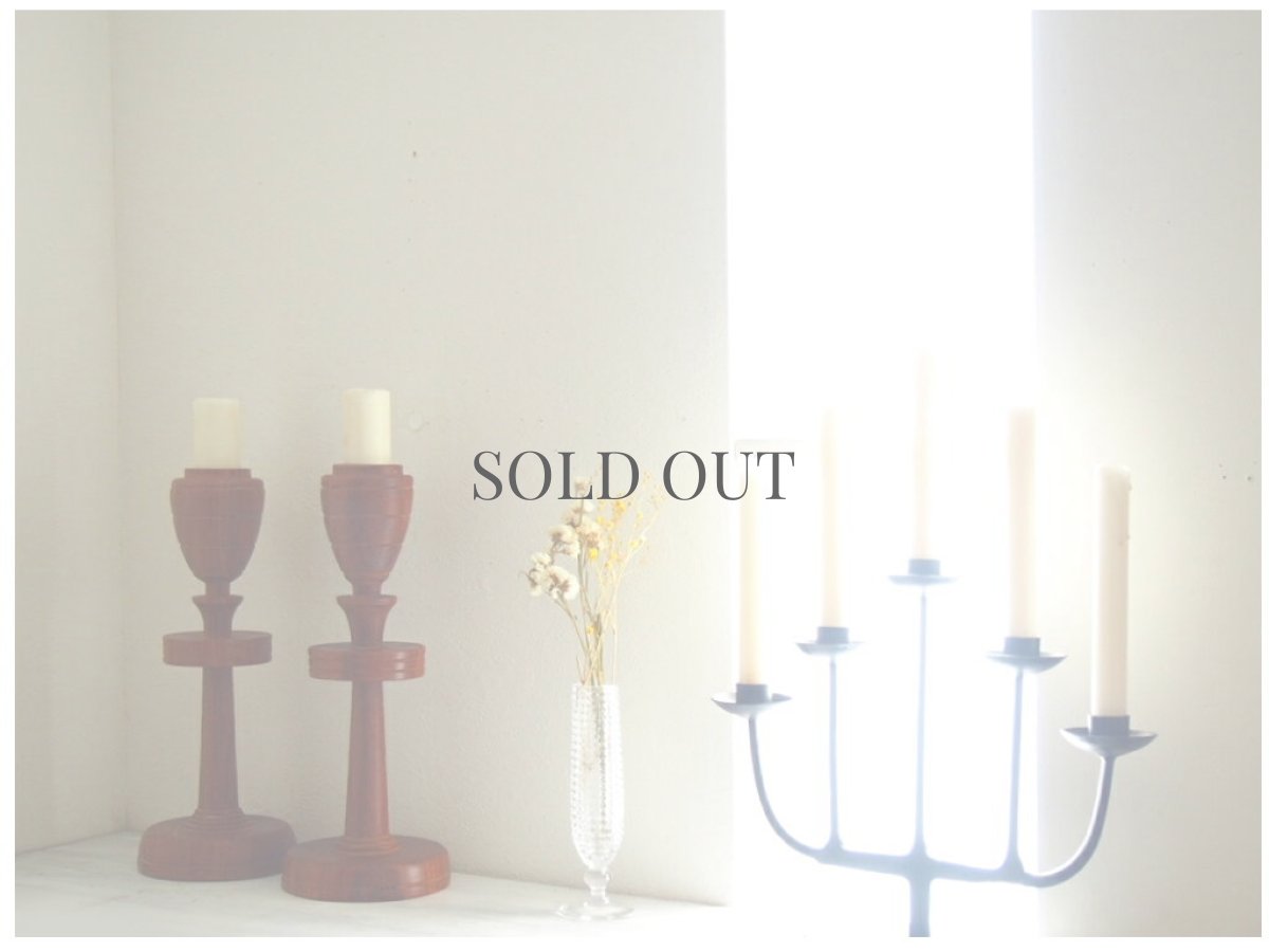 画像9: 北欧ヴィンテージ雑貨　チークのキャンドルホルダー (9)