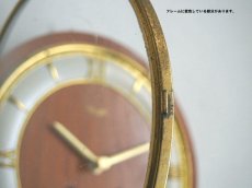 画像5: ミッドセンチュリー レトロ KIENZLE チークと真鍮の壁掛け時計 (5)
