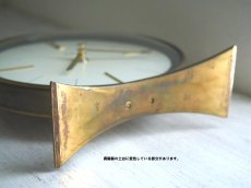 画像8: ミッドセンチュリー レトロ ドイツ Mauthe 真鍮の置き時計 (8)