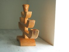画像3: 北欧ビンテージ雑貨　木製キャンドルホルダー (3)