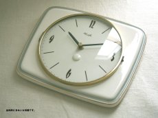 画像7: ミッドセンチュリー レトロ ドイツ KIENZLE 陶器の壁掛け時計 (7)