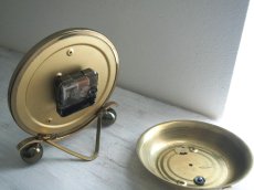 画像15: ミッドセンチュリー レトロ Hermle 真鍮製の置き時計 (15)