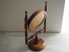 画像7: 北欧ヴィンテージ　木製のテーブルミラー (7)