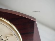 画像12: ミッドセンチュリー レトロ Metamec 木製置き時計 (12)