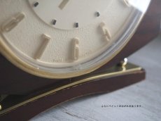 画像10: ミッドセンチュリー レトロ Metamec 木製置き時計 (10)