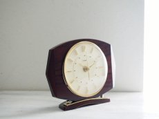 画像6: ミッドセンチュリー レトロ Metamec 木製置き時計 (6)