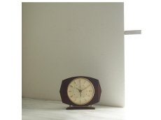画像5: ミッドセンチュリー レトロ Metamec 木製置き時計 (5)