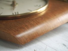 画像13: ミッドセンチュリー レトロ Smiths 木製アンティーク置き時計  (13)
