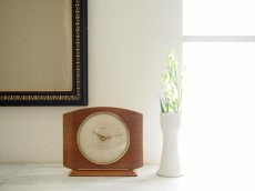 画像2: ミッドセンチュリー レトロ Smiths 木製アンティーク置き時計  (2)