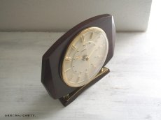 画像7: ミッドセンチュリー レトロ Metamec 木製置き時計 (7)