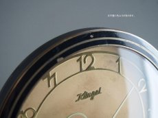 画像9: ミッドセンチュリー レトロ ドイツ Klingel 真鍮の置き時計 (9)