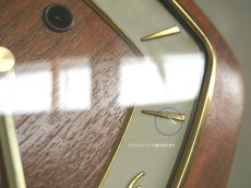 画像9: ヴィンテージ アンティーク ミッドセンチュリー レトロ ドイツ Dugena チークと真鍮の壁掛け時計 (9)
