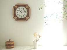 画像1: 【ムーブメント交換済み】ミッドセンチュリー レトロ  VEDETTE 陶器の壁掛け時計 (1)