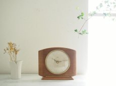 画像1: ミッドセンチュリー レトロ Smiths 木製アンティーク置き時計  (1)