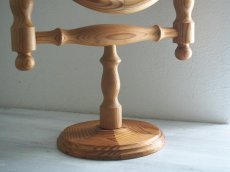 画像8: 北欧ヴィンテージ　木製のテーブルミラー (8)