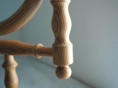 画像11: 北欧ヴィンテージ　木製のテーブルミラー (11)