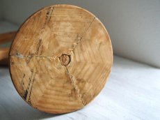 画像13: 北欧ヴィンテージ　木製のテーブルミラー (13)