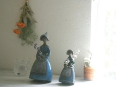 画像4: 北欧ヴィンテージ　Jie gantofta 陶器のお人形のフラワーベース/花器/花瓶 (4)