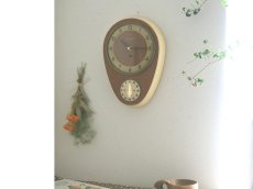 画像1: Westerstrands チークの壁掛け時計 (1)