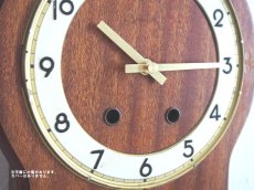画像7: ミッドセンチュリー レトロ チークの壁掛け時計 (7)