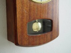 画像8: ミッドセンチュリー レトロ チークの壁掛け時計 (8)