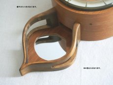 画像12: ミッドセンチュリー レトロ Junghans チークの壁掛け時計 (12)