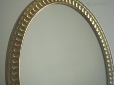 画像9: 北欧ヴィンテージ　チークと真鍮のテーブルミラー (9)