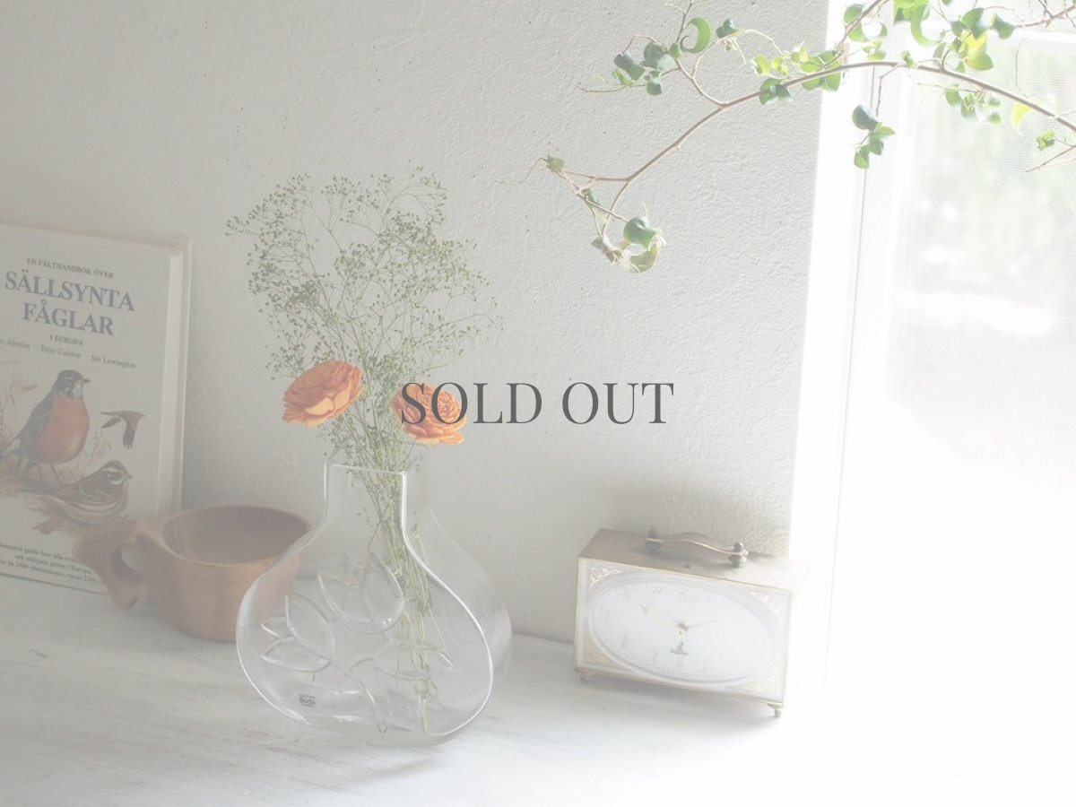 画像4: 北欧ヴィンテージガラス BODA Bertil Vallien ガラスのフラワーベース/花器/花瓶 箱付き (4)