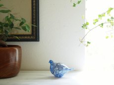 画像1: 【美品】北欧ヴィンテージ　ガラスの鳥の置物 (1)