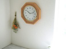 画像3: 【ムーブメント交換済み】ヴィンテージ アンティーク ミッドセンチュリー レトロ ドイツ Junghans 木製の壁掛け時計 (3)