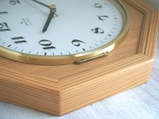 画像7: 【ムーブメント交換済み】ヴィンテージ アンティーク ミッドセンチュリー レトロ ドイツ Junghans 木製の壁掛け時計 (7)