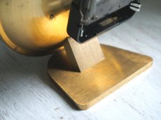 画像9: ミッドセンチュリー レトロ ドイツ Mauthe 真鍮の置き時計 (9)