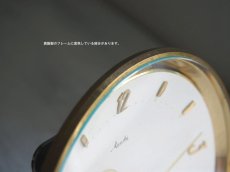 画像6: ミッドセンチュリー レトロ ドイツ Mauthe 真鍮の置き時計 (6)