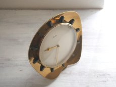画像7: 【ゼンマイ式】ミッドセンチュリー レトロ ドイツ Mauthe 真鍮の置き時計 (7)