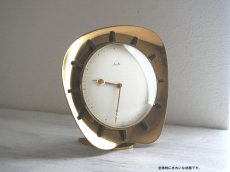 画像5: 【ゼンマイ式】ミッドセンチュリー レトロ ドイツ Mauthe 真鍮の置き時計 (5)
