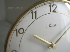 画像8: 【ムーブメント交換済み】ミッドセンチュリー レトロ ドイツ Mauthe 真鍮の置き時計 (8)